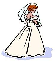 Clip Art Bridal Clip Art free wedding clipart bride from behind