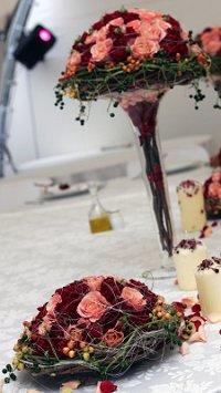 centerpiece of varying heights