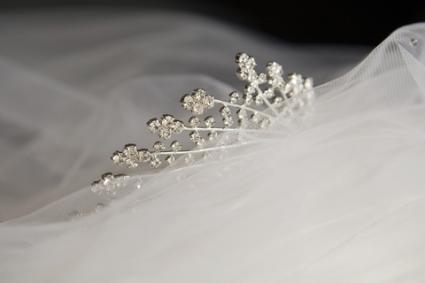... and friends how a tiara looks with your gown and other bridal accents.
