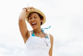 White beach sundress