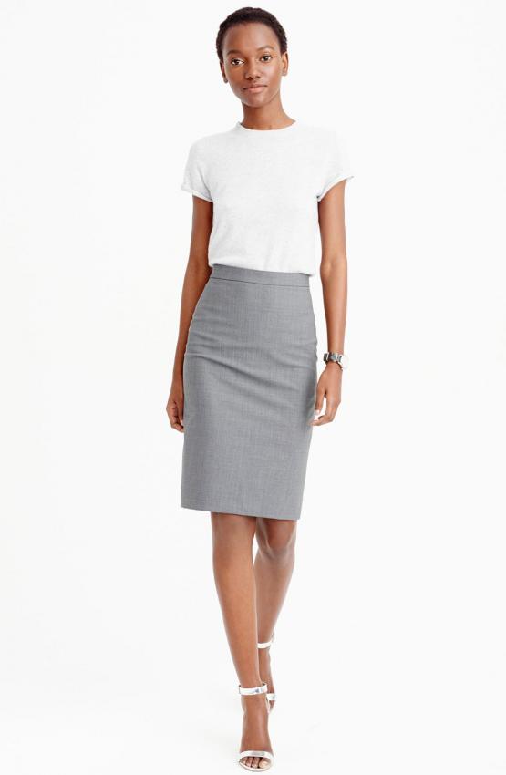 smart casual pencil skirt