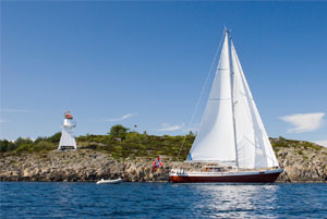 Sail boating