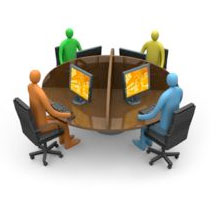 People networking on the internet