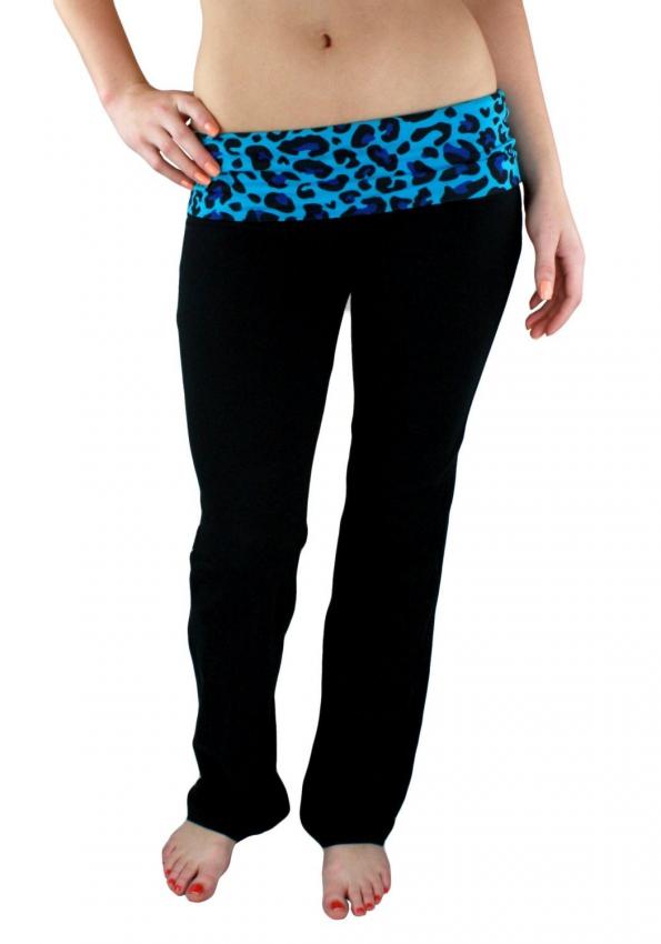 Zenana Fold Over Contrast Yoga Pants at Amazon.com