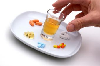 Alcohol and pills