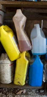Some hoarders collect old bottles