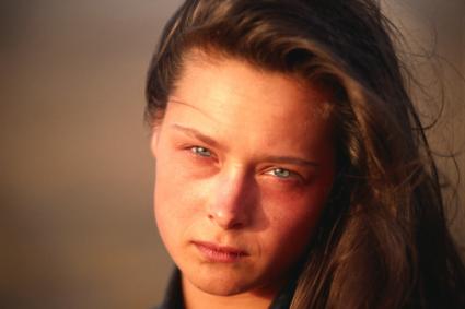 Depressed young woman