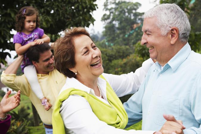 Abuelos y familia