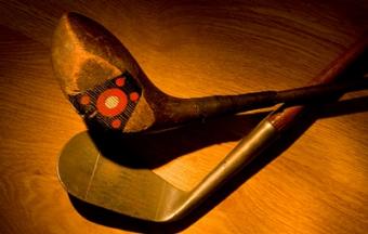 antique golf clubs