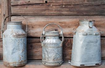 Traditional milk canister