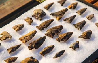 Ancient native american arrowheads