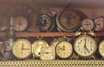 vintage alarm clocks