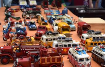 Various Toy Vehicle On Display