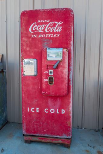 Antique Coca-Cola vending machine