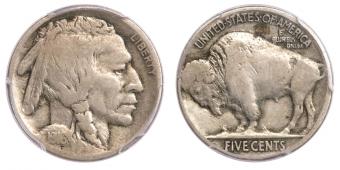 1916 Buffalo Nickel with Double Die Obverse