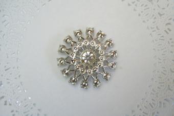 Rhinestone magnet jeweled magnet repurposed 