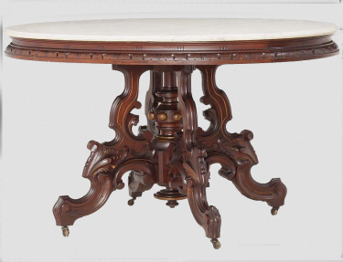 Antique Marble Top End Table | LoveToKnow