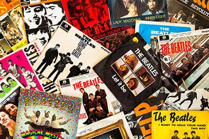 Beatles record covers