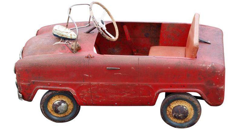 vintage childs pedal car