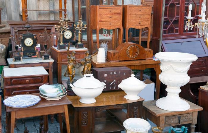 Variety of antique items
