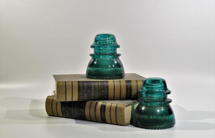 Hemingray 42 Insulators Blue Glass