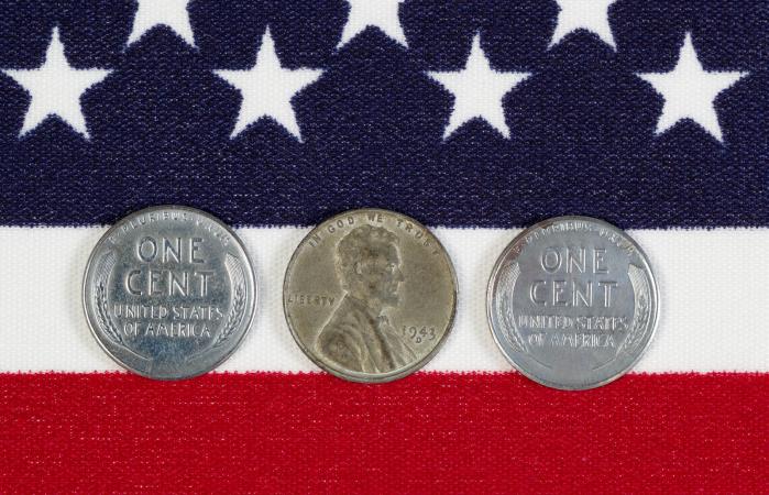 United States World War II Steel Cents