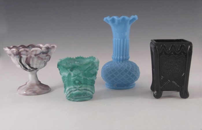 Victorian slag glass
