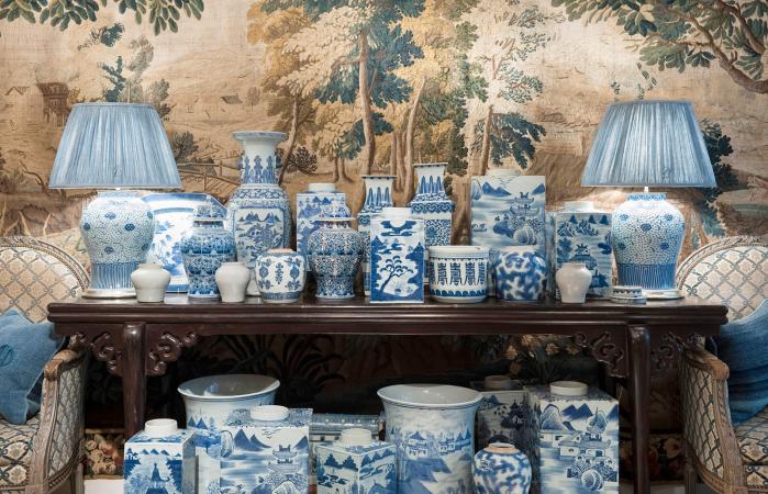 collection of Chinese blue and white porcelain