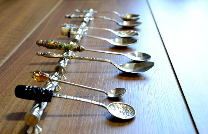 Collection of silver spoon