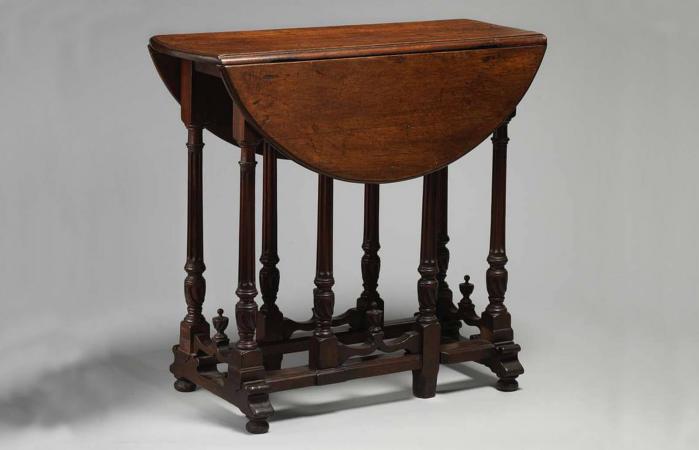 Antique drop-leaf table