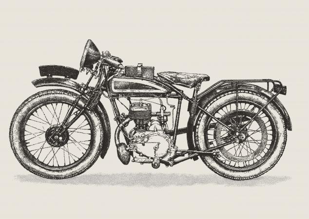 Vintage motorcycle