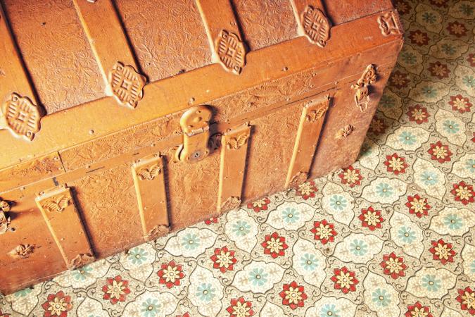 Antique trunk detail