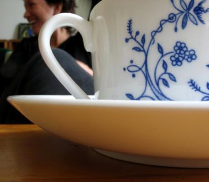 Blue and White Teacup