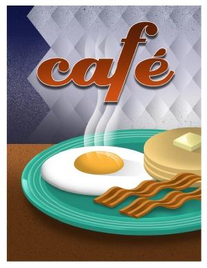 Vintage retro poster