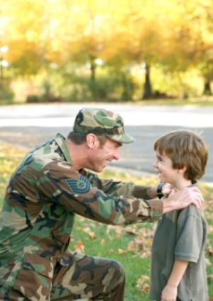 Soldier and son