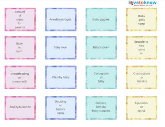 Baby Shower Candy Bar Game - Grace Like Rain Blog