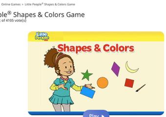 Screenshot of Shapes & Colors game