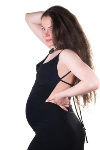 Black birthing dress