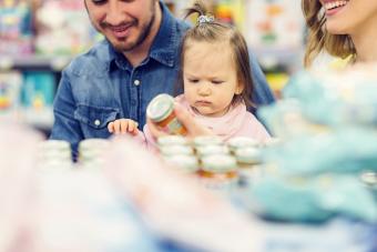 Family Groceries Shopping In Local Supermarket 