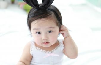 cute korean baby girl and boy