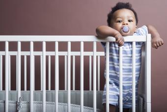 Baby boy in crib