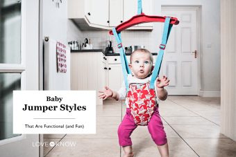 Baby Girl Dancing in Door Bouncer 