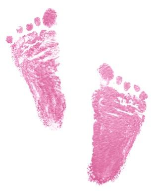 baby girl footprints