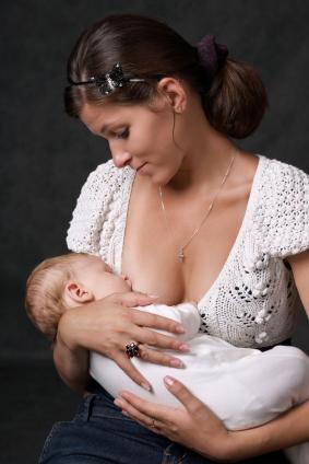 mother breastfeeding her baby