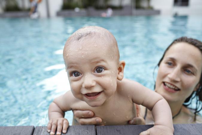 Baby swimming lessons
