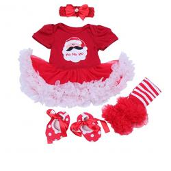 baby's first christmas girl outfit