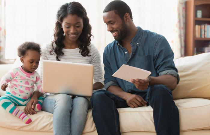 Parents making a decision together