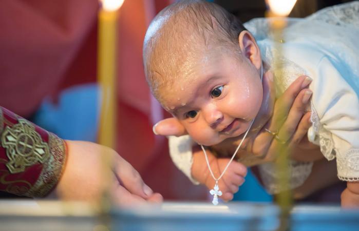 Baptism of a newborn child