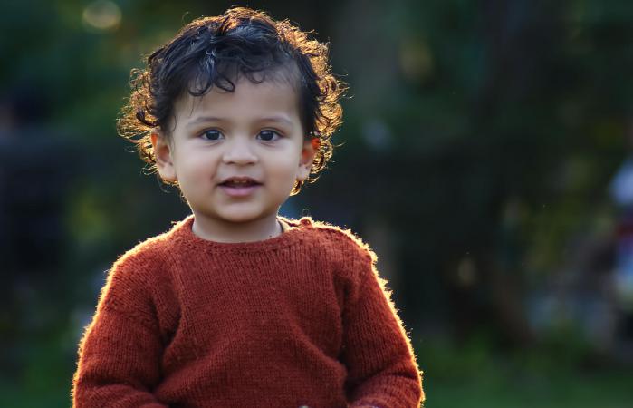 Portrait of a toddler