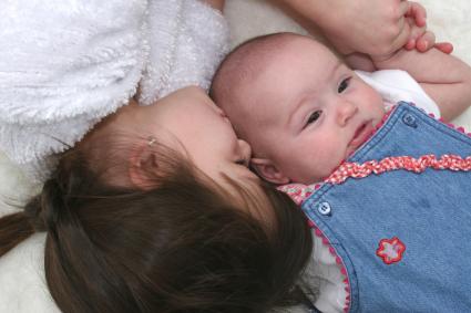 baby and sibling